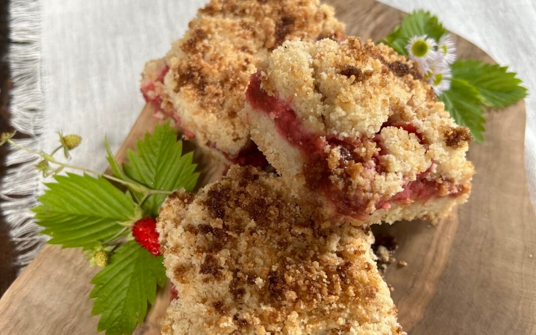 Indulging in Summer Delights: Strawberry Rhubarb Crumble Bars