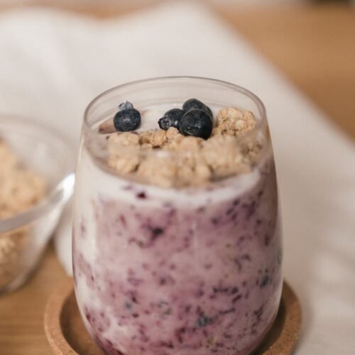 Fruit Shake in Clear Glass